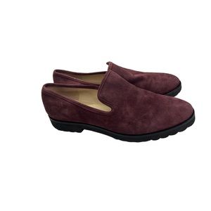 Karl Lagerfeld Women’s Loafer Size 9 Suede Burgundy